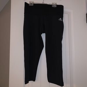 Adidas Black Cropped Climalite Leggings M